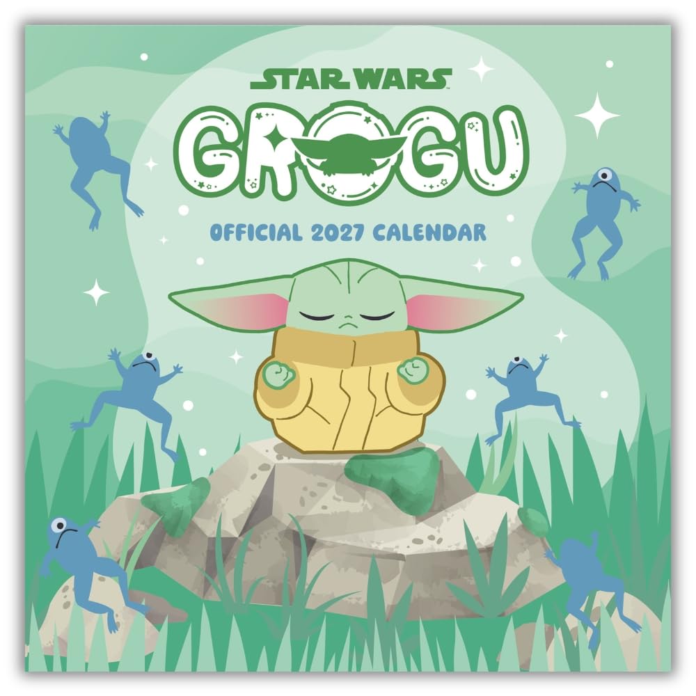 TM-08199-Star-Wars-The-Mandalorian-Grogu-Square-Calendar-2027 TM 08199 Star Wars The Mandalorian Grogu Square Calendar