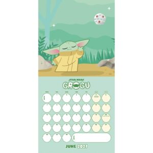 TM 08199 Star Wars The Mandalorian Grogu Square Calendar 2027TM 08199 Star Wars The Mandalorian Grogu Square Calendar 2027