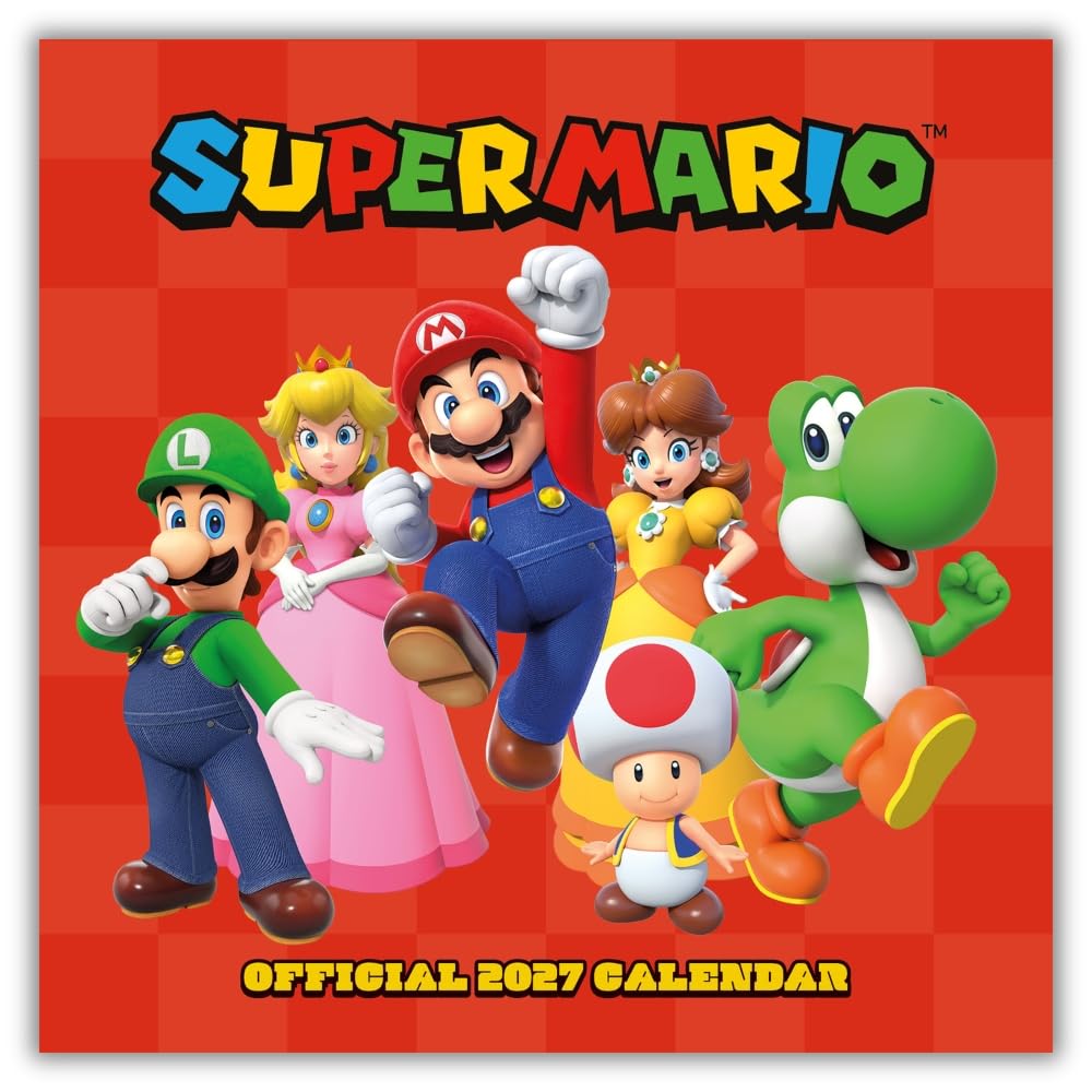 TM-08205-Super-Mario-Square-Calendar-2027 TM 08205 Super Mario Square Calendar