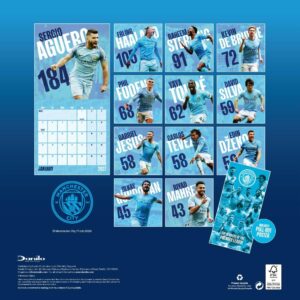 TM 08218 Manchester City FC Calendar Diary Musical Gift Box 2027