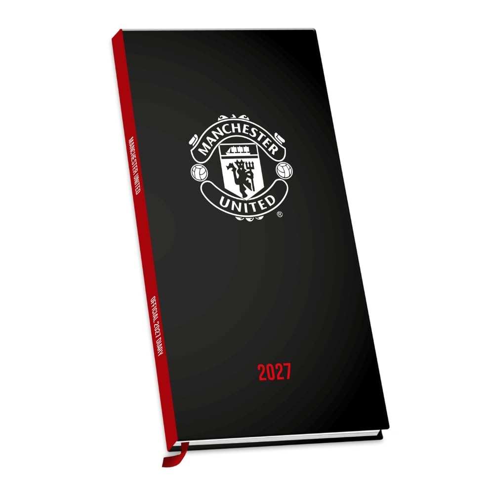 TM-08232-Manchester-United-FC-Slim-Diary-2027 TM 08232 Manchester United FC Slim Diary