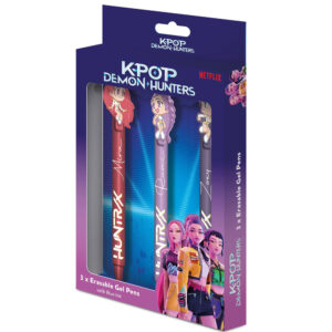 TM 08325 K POP Demon Hunters 3pk Erasable Gel Pen Set