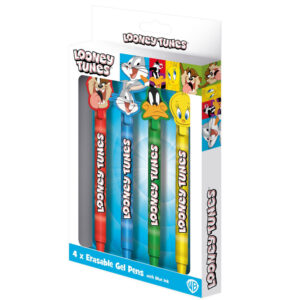 TM 08327 Looney Tunes 4pk Erasable Gel Pen Set
