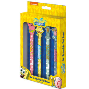 TM 08331 SpongeBob SquarePants 4pk Erasable Gel Pen Set