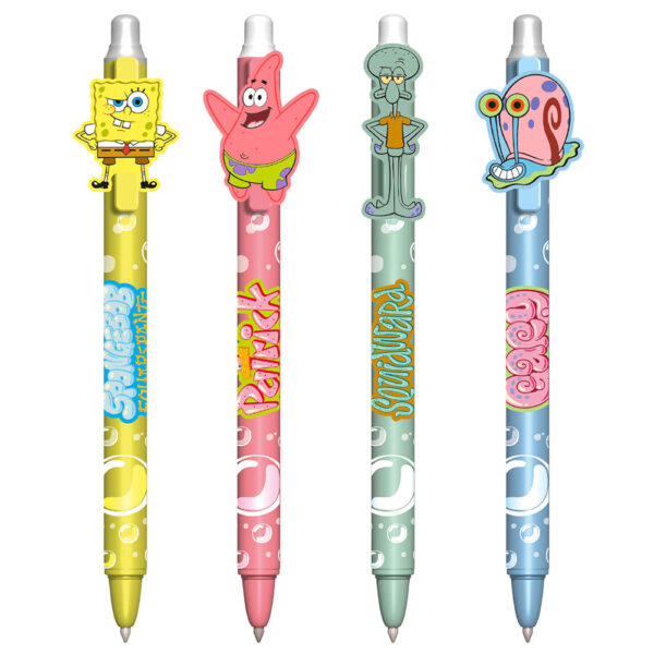 TM 08331 SpongeBob SquarePants 4pk Erasable Gel Pen Set