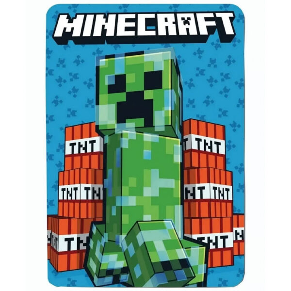TM 08362 Minecraft Creeper Fleece Blanket