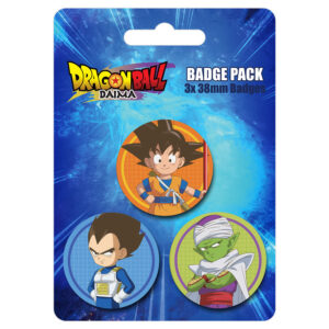 TM 08376 Dragon Ball Z 3 Button Badges