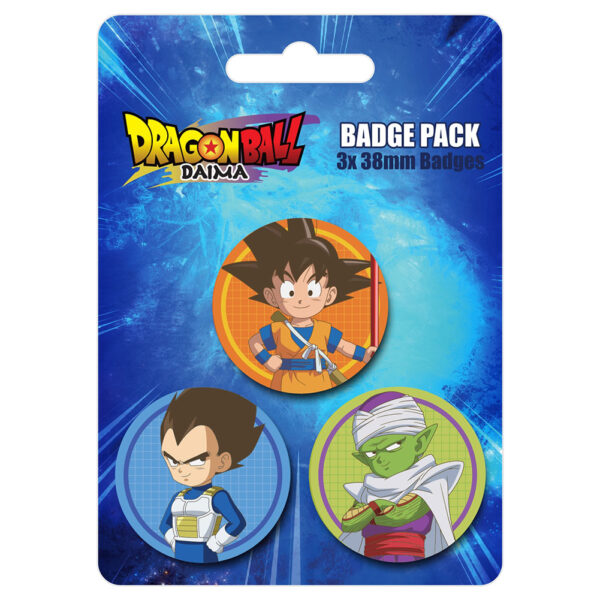 TM 08376 Dragon Ball Z 3 Button Badges