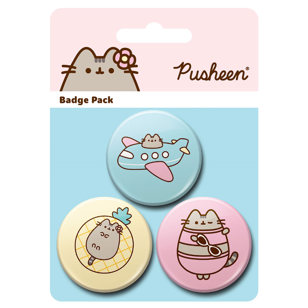 TM-08378-Pusheen-3-Button-Badges TM 08378 Pusheen 3 Button Badges