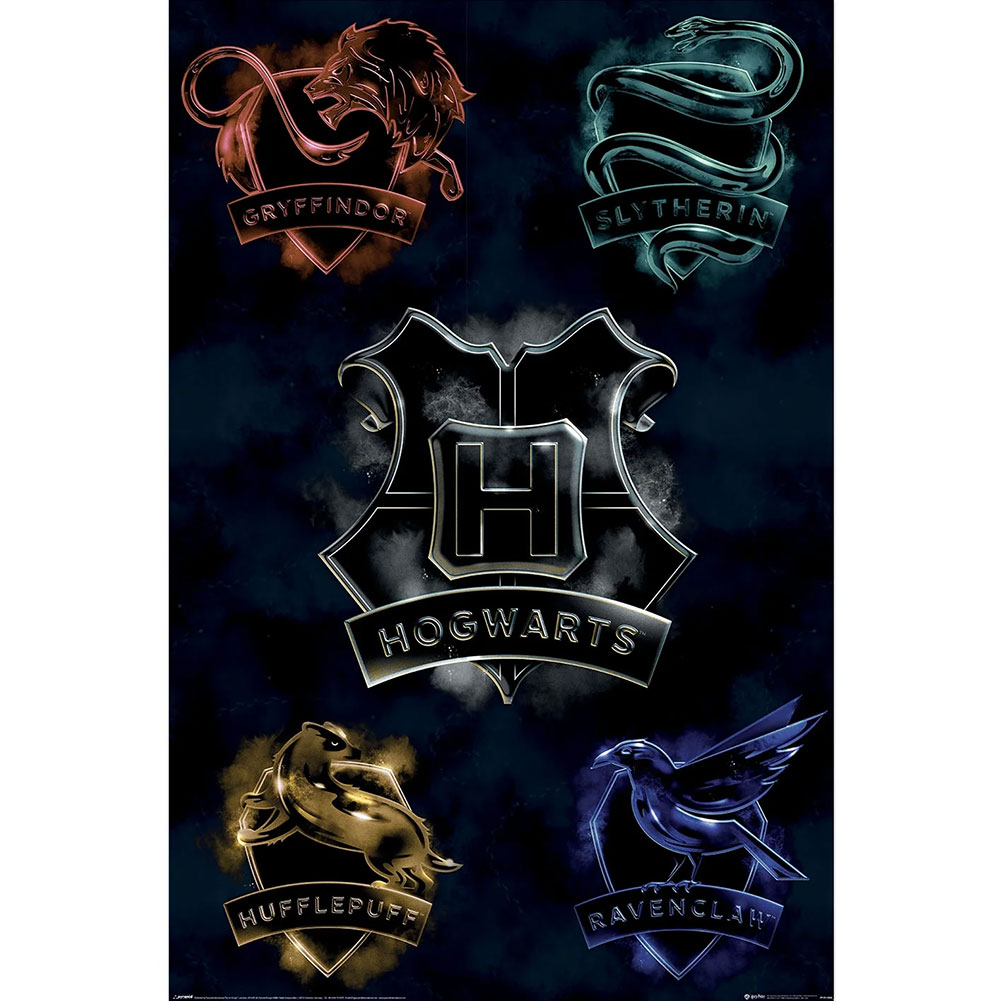 TM-08389-Harry-Potter-Houses-Poster-79 TM 08389 Harry Potter Houses Poster