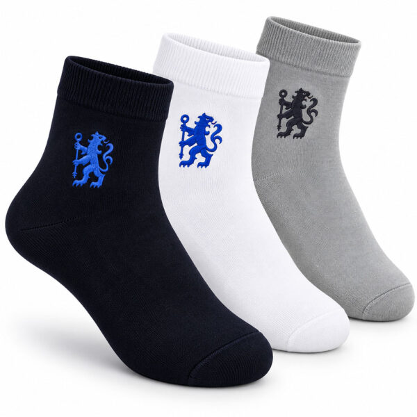 TM 08430 Chelsea FC 3pk Adults Ankle Socks