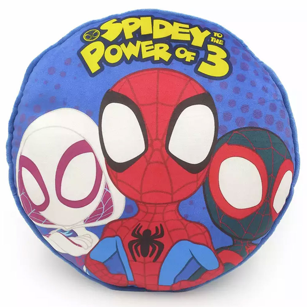 TM-08476-Spidey-And-His-Amazing-Friends-Round-Cushion TM 08476 Spidey And His Amazing Friends Round Cushion
