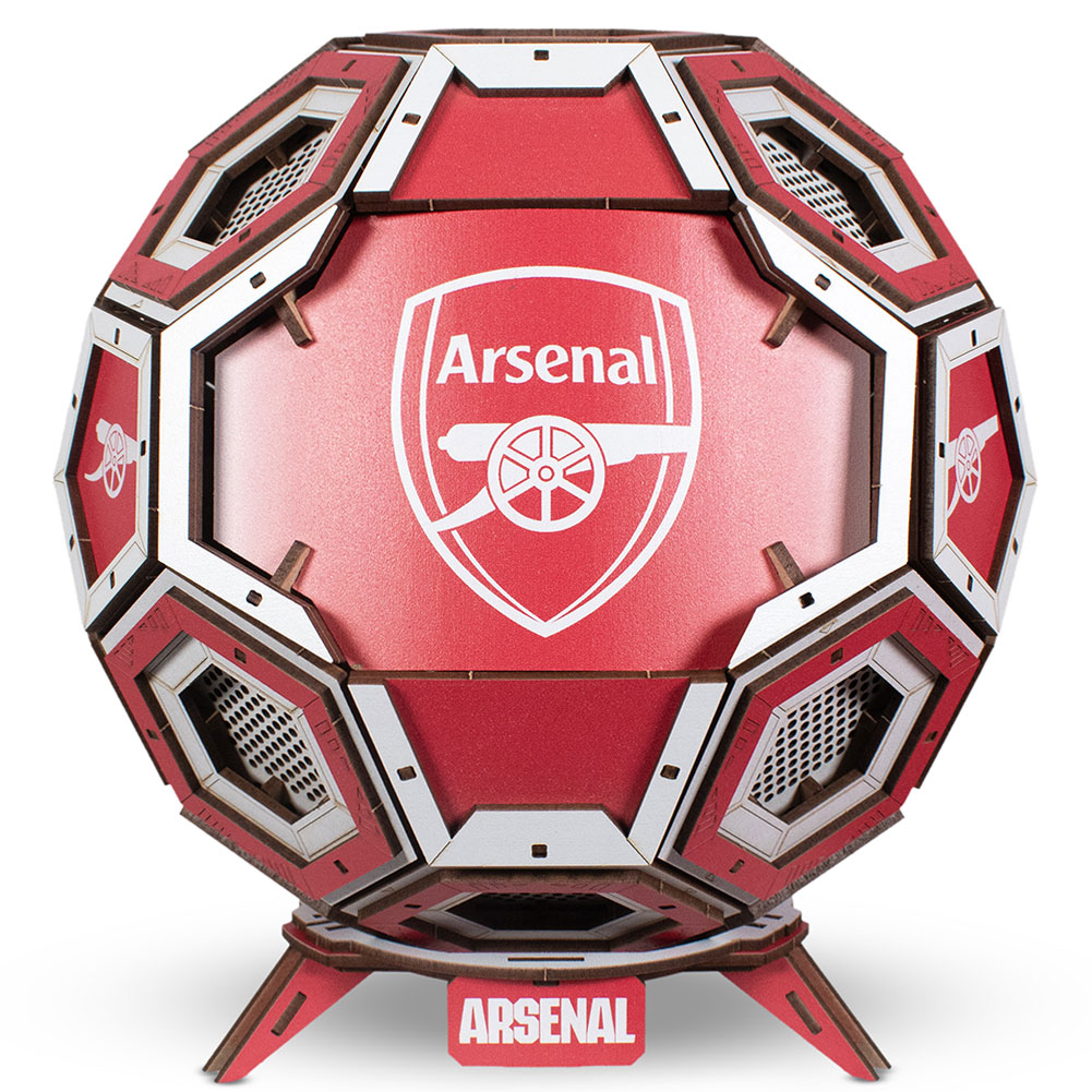 TM-08485-Arsenal-FC-3D-Wooden-Football-Puzzle TM 08485 Arsenal FC 3D Wooden Football Puzzle