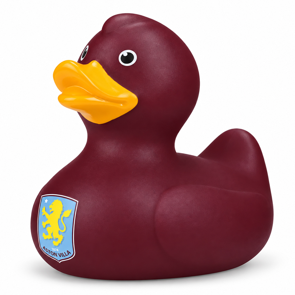 TM-08494-Aston-Villa-FC-Bath-Time-Duck TM 08494 Aston Villa FC Bath Time Duck